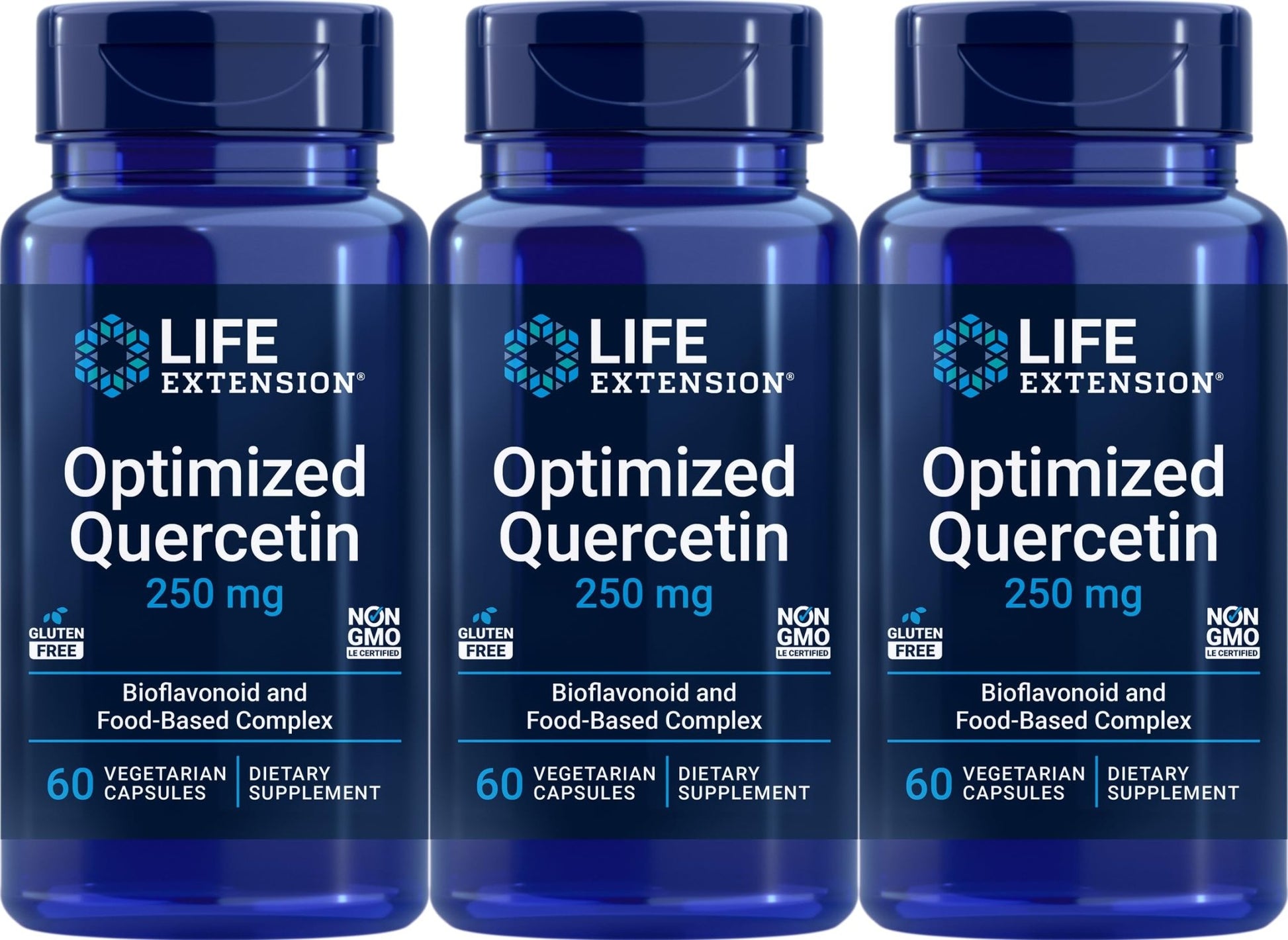 Life Extension Optimized Quercetin Capsules, 60 Vegetarian Capsules (Pack of 3) - dailyvitalstore