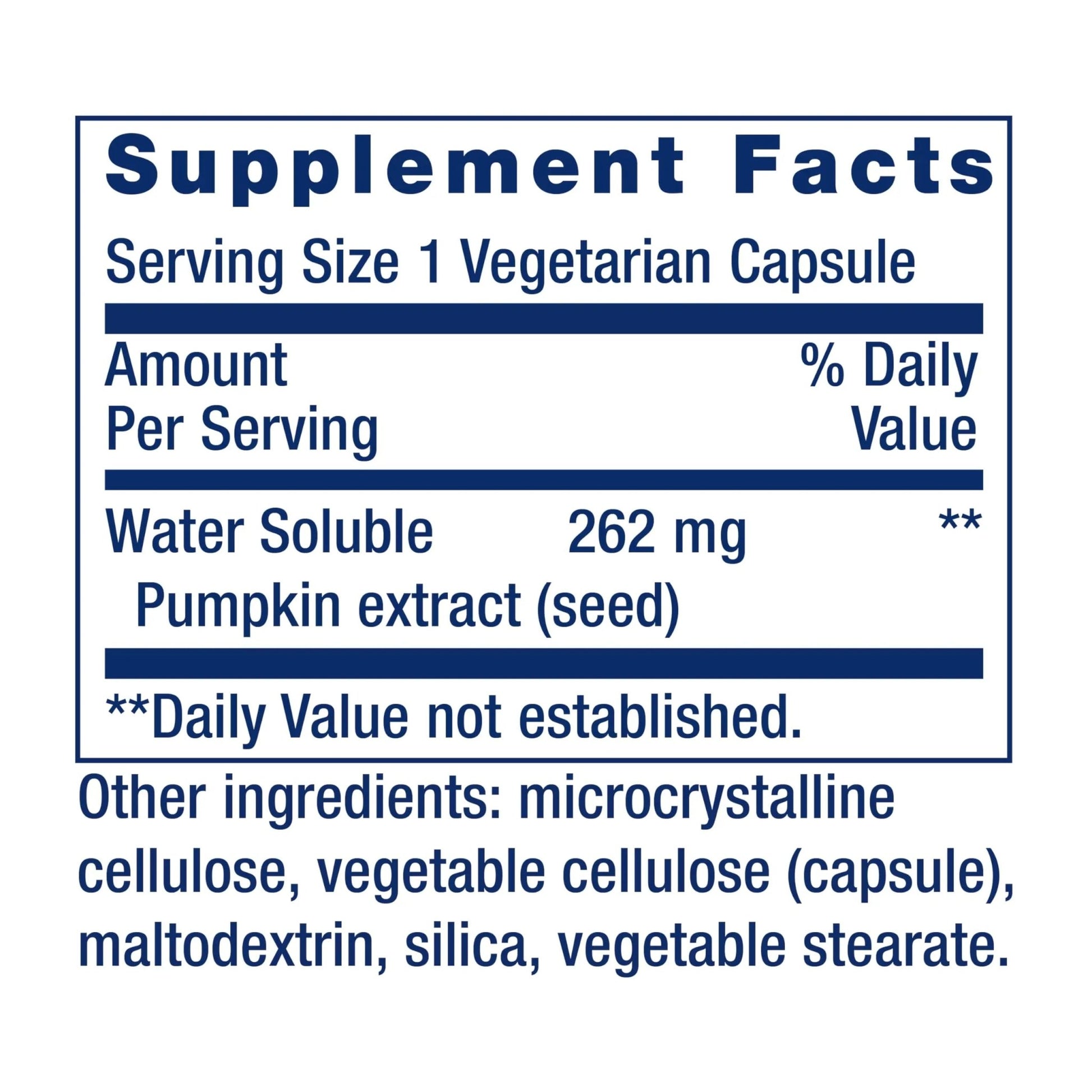 Life Extension Water-Soluble Pumpkin Seed Extract, Promotes Prostate & Urinary Tract Health, Bladder Health Support, Men, Women, Gluten-Free, Non-GMO, Vegetarian, 60 Capsules - dailyvitalstore
