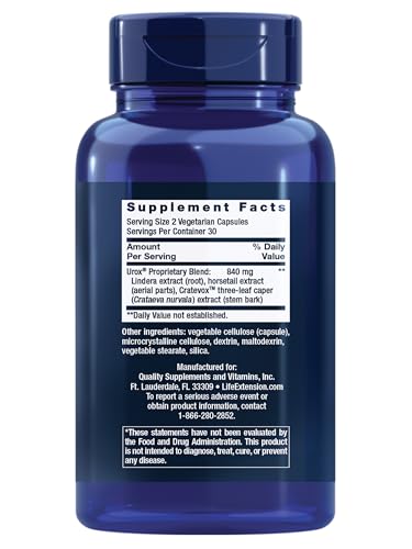 Life Extension Women's Bladder Support – for Bladder Health and Normal Urinary Frequency – Horsetail, Lindera and Three-Leaf Caper Extracts – Non-GMO – Gluten Free — 60 Vegetarian Capsules - dailyvitalstore