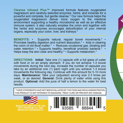 Life Infused Cleanse Infused Plus Digestive Support Supplement – Oxygenated Magnesium with Enzymes & Herbs, Supports Digestive - dailyvitalstore