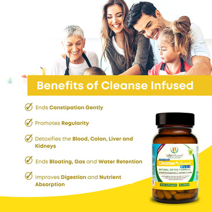 Life Infused Cleanse Infused Plus Digestive Support Supplement – Oxygenated Magnesium with Enzymes & Herbs, Supports Digestive - dailyvitalstore