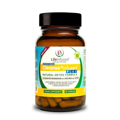 Life Infused Cleanse Infused Plus Digestive Support Supplement – Oxygenated Magnesium with Enzymes & Herbs, Supports Digestive - dailyvitalstore