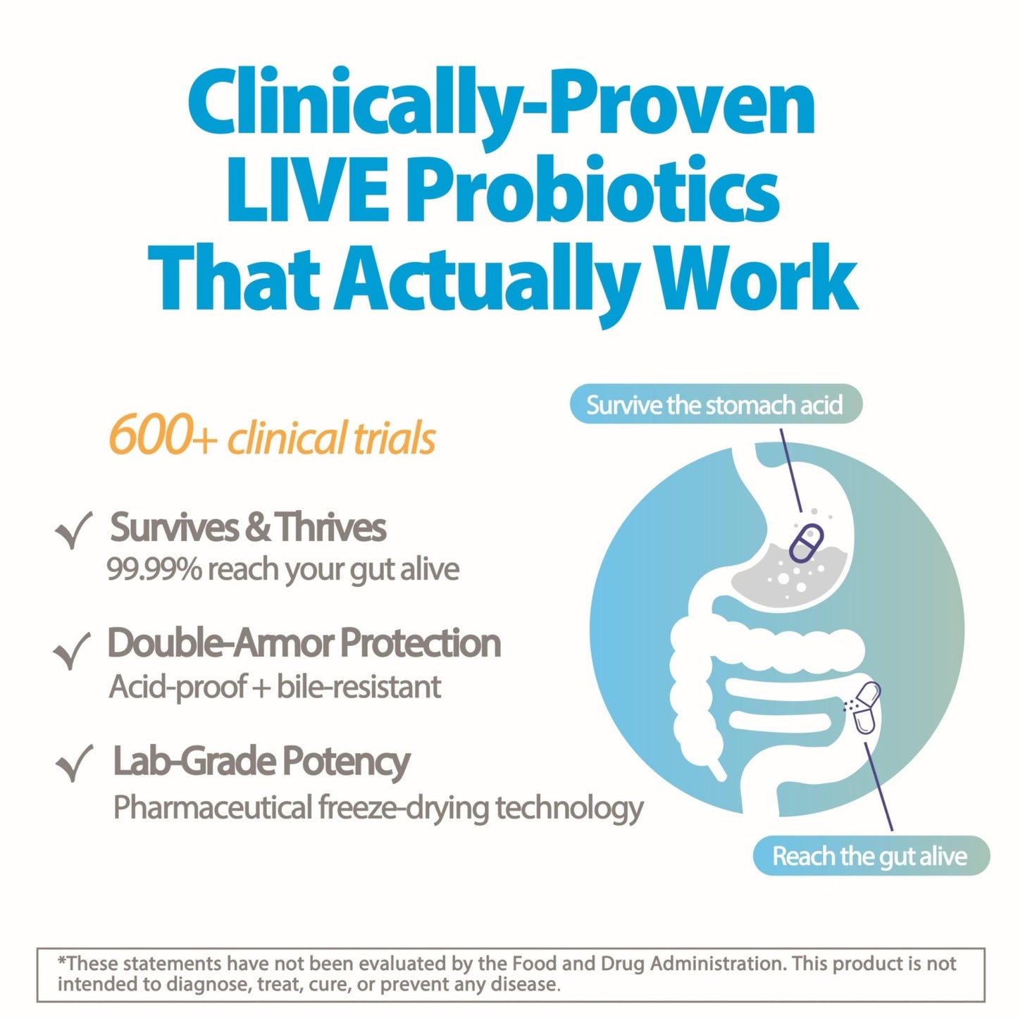 Life-Space Premium Broad Spectrum Probiotics, 2 Month Serving, 32 Billion CFU & 15 Diverse Strains, Formulated for Daily Digestive Health & Immune Health, - dailyvitalstore