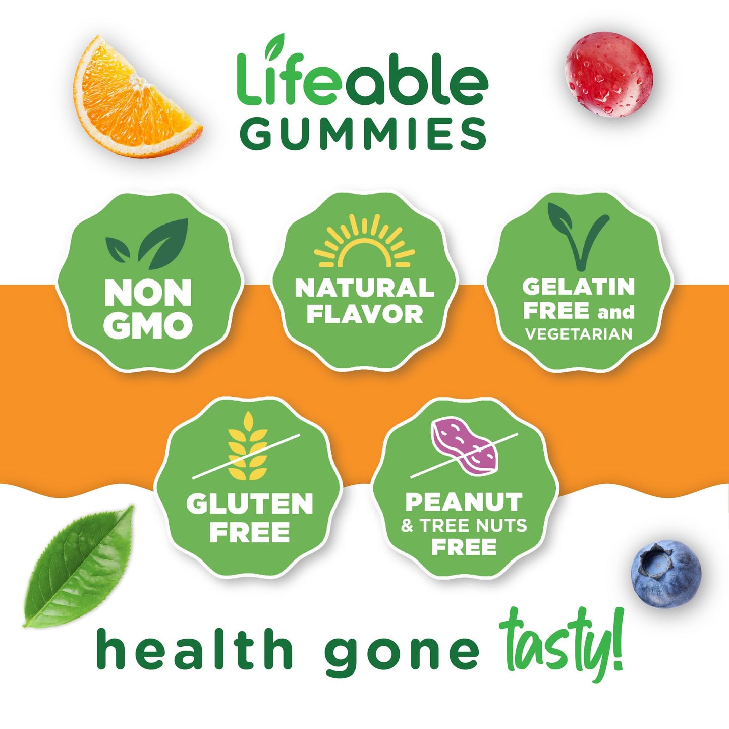 Lifeable Prebiotic Fiber Gummies for Adults | 5g | Great Tasting Fiber Supplement Gummies | Prebiotic Gummies for Digestive Health - dailyvitalstore
