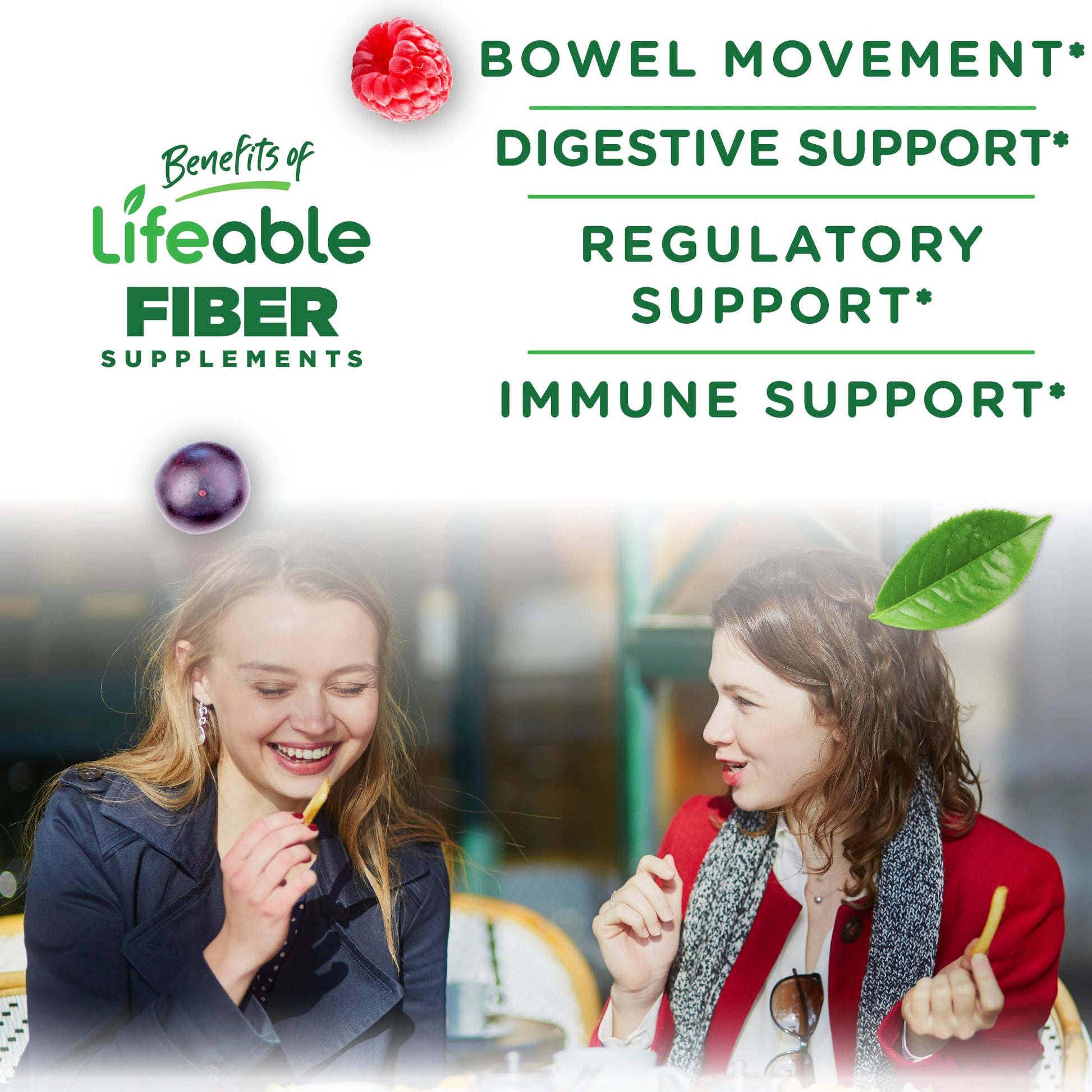 Lifeable Prebiotic Fiber Gummies for Adults | 5g | Great Tasting Fiber Supplement Gummies | Prebiotic Gummies for Digestive Health - dailyvitalstore