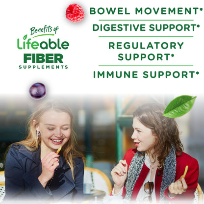 Lifeable Prebiotic Fiber Gummies for Adults | 5g | Great Tasting Fiber Supplement Gummies | Prebiotic Gummies for Digestive Health - dailyvitalstore