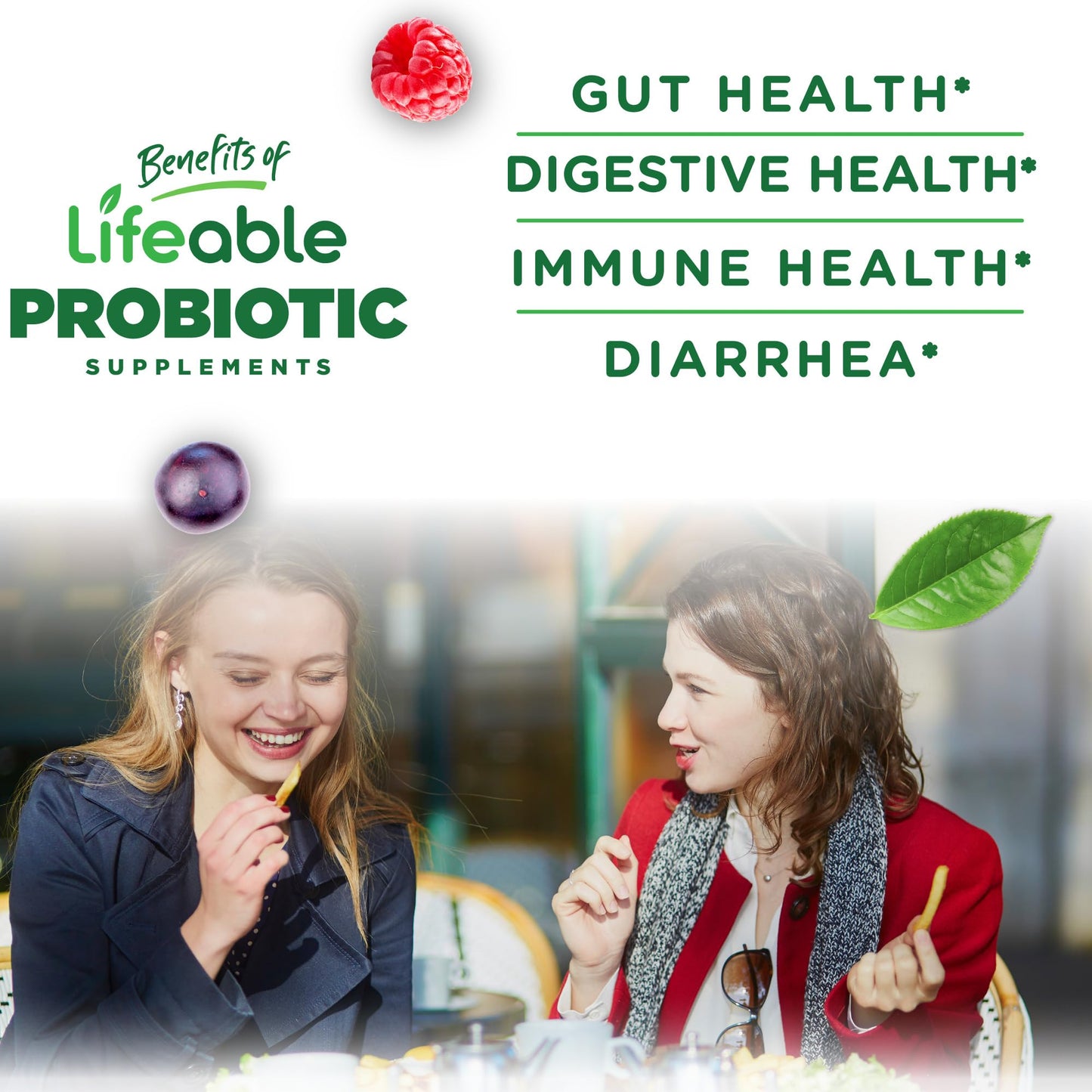 Lifeable Probiotics Gummies | 2 Billion CFU | Great Tasting Probiotic Gummies for Women | Probiotic Gummy for Gut Health and Immune Support - dailyvitalstore