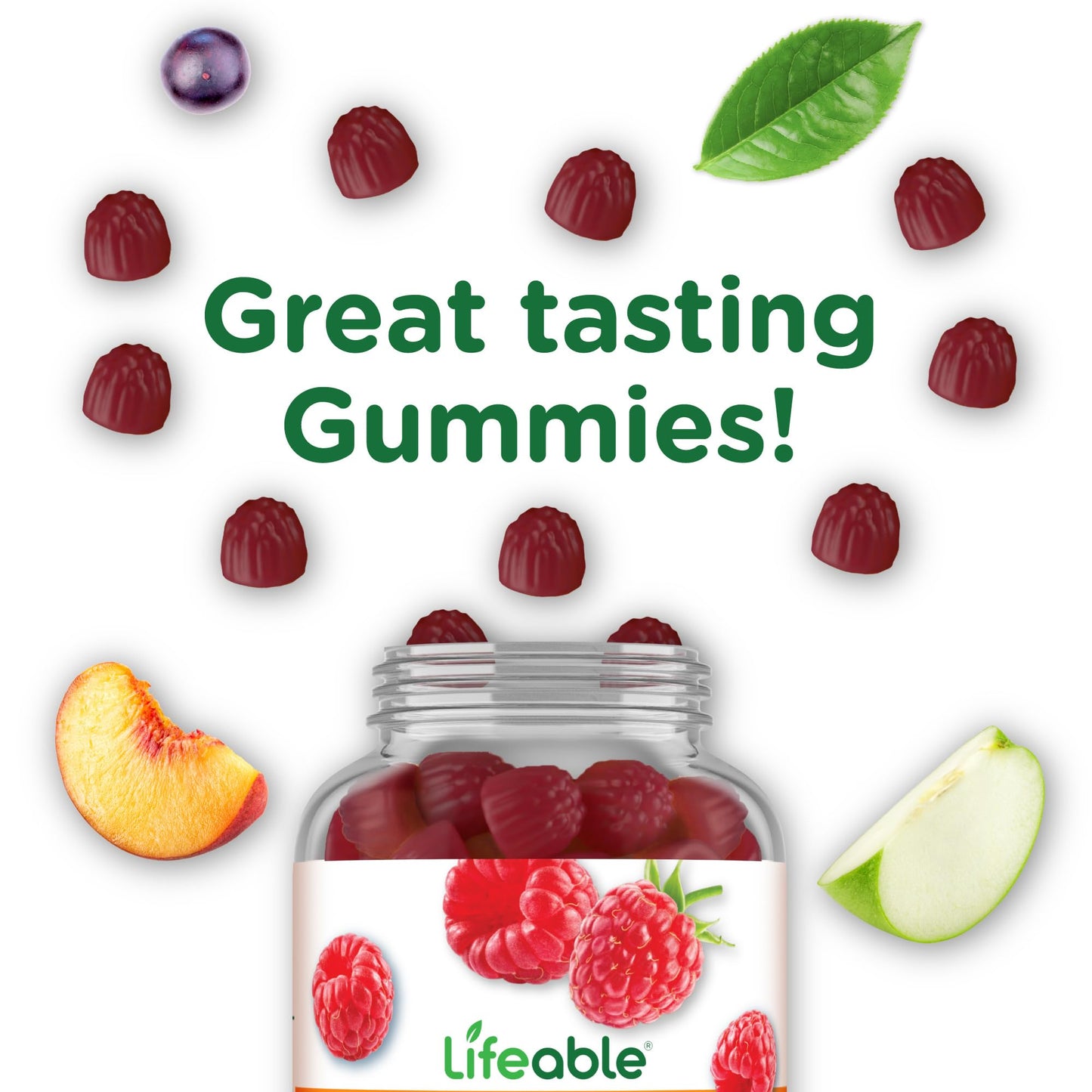 Lifeable Probiotics Gummies | 2 Billion CFU | Great Tasting Probiotic Gummies for Women | Probiotic Gummy for Gut Health and Immune Support - dailyvitalstore