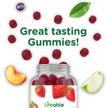 Lifeable Womens Multivitamin Gummy | with Vitamin A, C, D, E, Niacin, B6, Folate, B12, Biotin, Pantothenic Acid, Iodine, Zinc | - dailyvitalstore