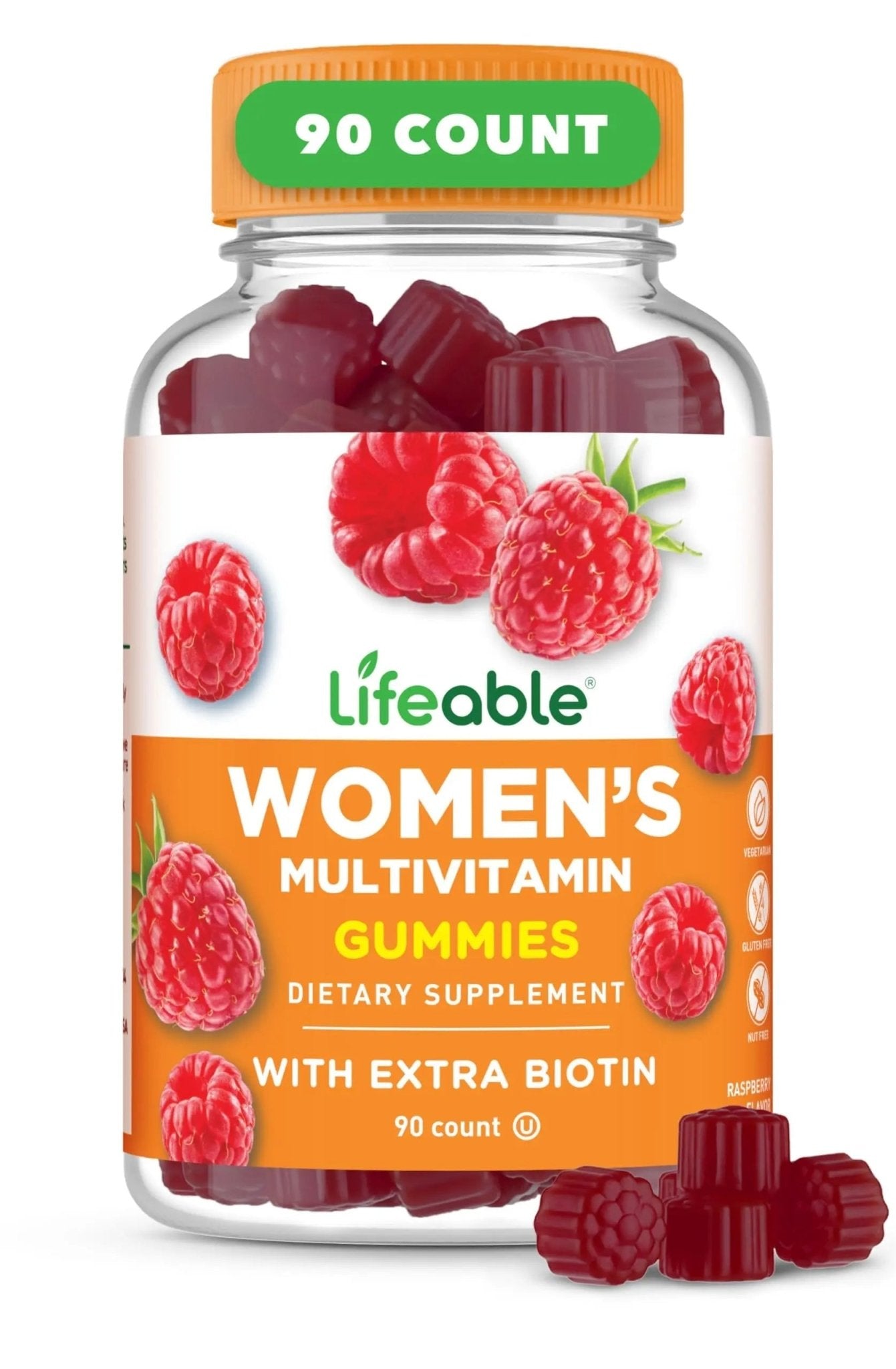 Lifeable Womens Multivitamin Gummy | with Vitamin A, C, D, E, Niacin, B6, Folate, B12, Biotin, Pantothenic Acid, Iodine, Zinc | - dailyvitalstore