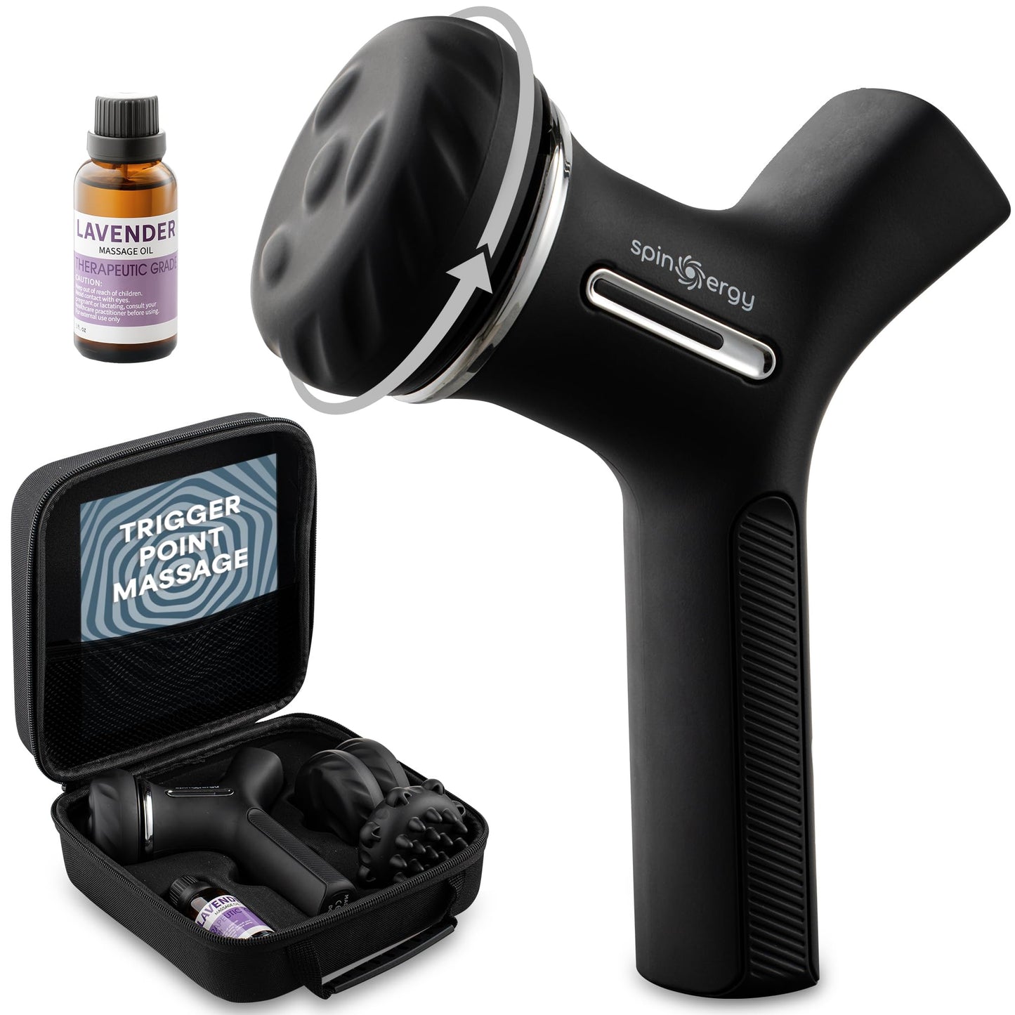 LifePro Lymphatic Drainage Massager – Handheld Cellulite Massager for Legs, Thighs, Neck & More – Spinergy Body Sculpting Massage Gun with Vibration for Muscle Recovery & Relaxation – Quiet & Portable - dailyvitalstore