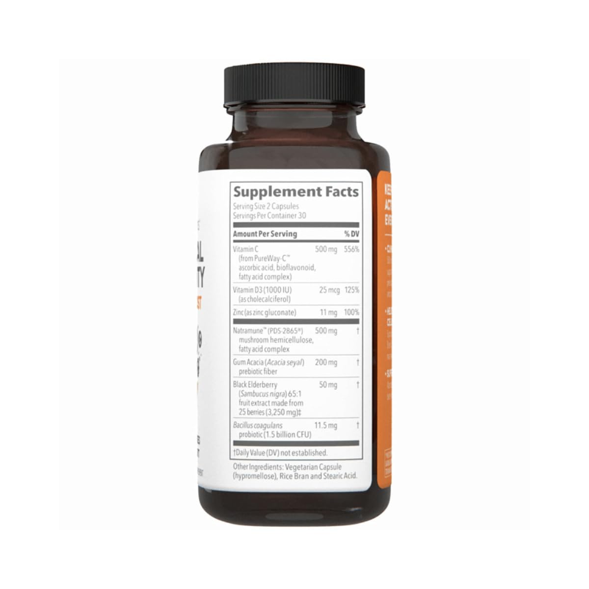 LifeSeasons Clinical Immunity - Daily Boost - Immune System Booster - Pre + Probiotics - Increases Antibodies & Immune Cells - Elderberry, Zinc, Natramune & Vitamin C + D3-60 Capsules - dailyvitalstore