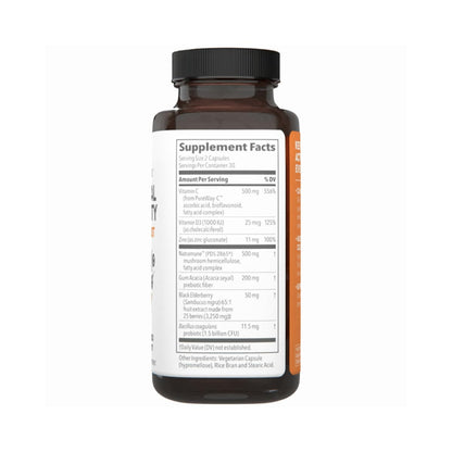 LifeSeasons Clinical Immunity - Daily Boost - Immune System Booster - Pre + Probiotics - Increases Antibodies & Immune Cells - Elderberry, Zinc, Natramune & Vitamin C + D3-60 Capsules - dailyvitalstore