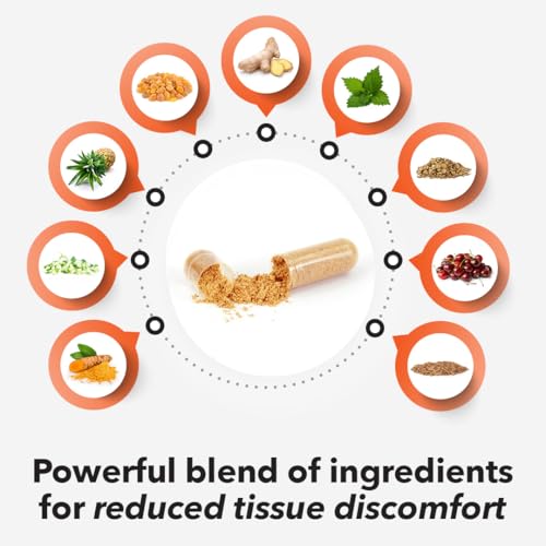 LifeSeasons Inflamma-X Joint & Tissue Support Supplement – Supports Muscle Comfort, Recovery & Flexibility – Herbal Formula with Turmeric, Bromlein, Boswellia & Protease Enzymes – 60 Capsules - dailyvitalstore