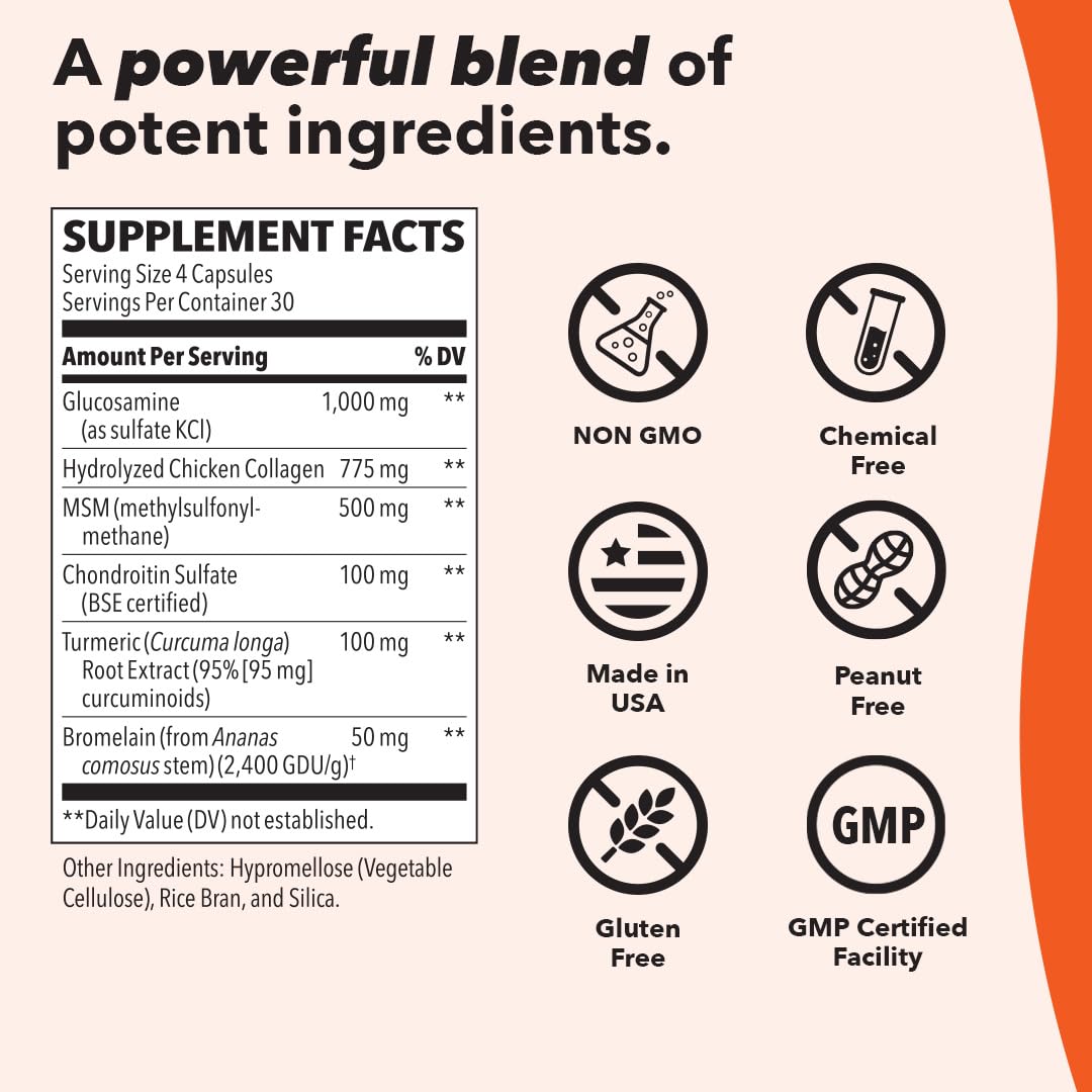 LifeSeasons Mobili-T - Joint Support Supplement - Reduces Aches & Discomforts - Increase Range of Motion - Rebuild Tissue & Cartilage - MSM Chondroitin Collagen Glucosamine & Turmeric - 208 Capsules - dailyvitalstore