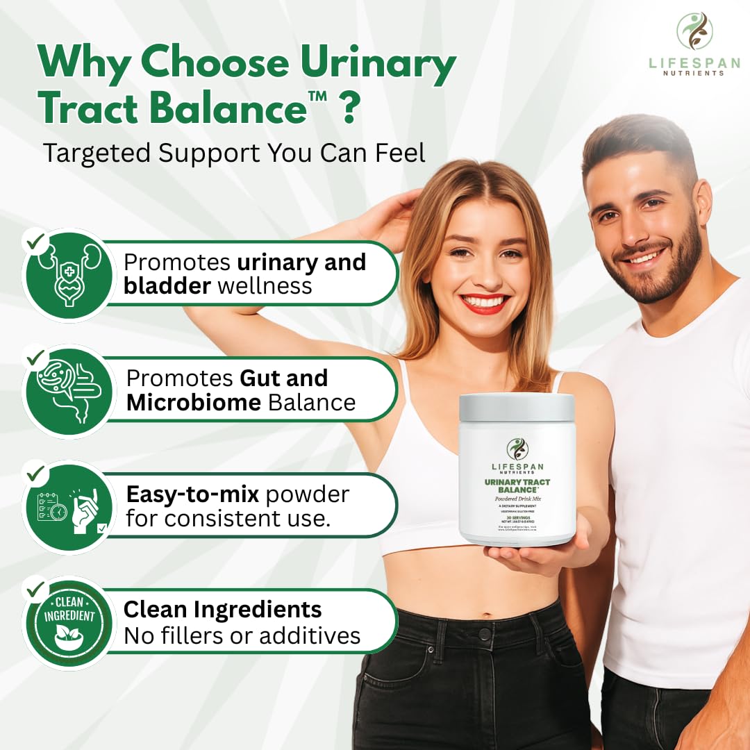 LifeSpan Nutrients D Mannose with Cranberry and Probiotics Powder Supports Urinary Tract and Bladder Health Easy Mix Drink Vegan Gluten Free 30 Servings - dailyvitalstore