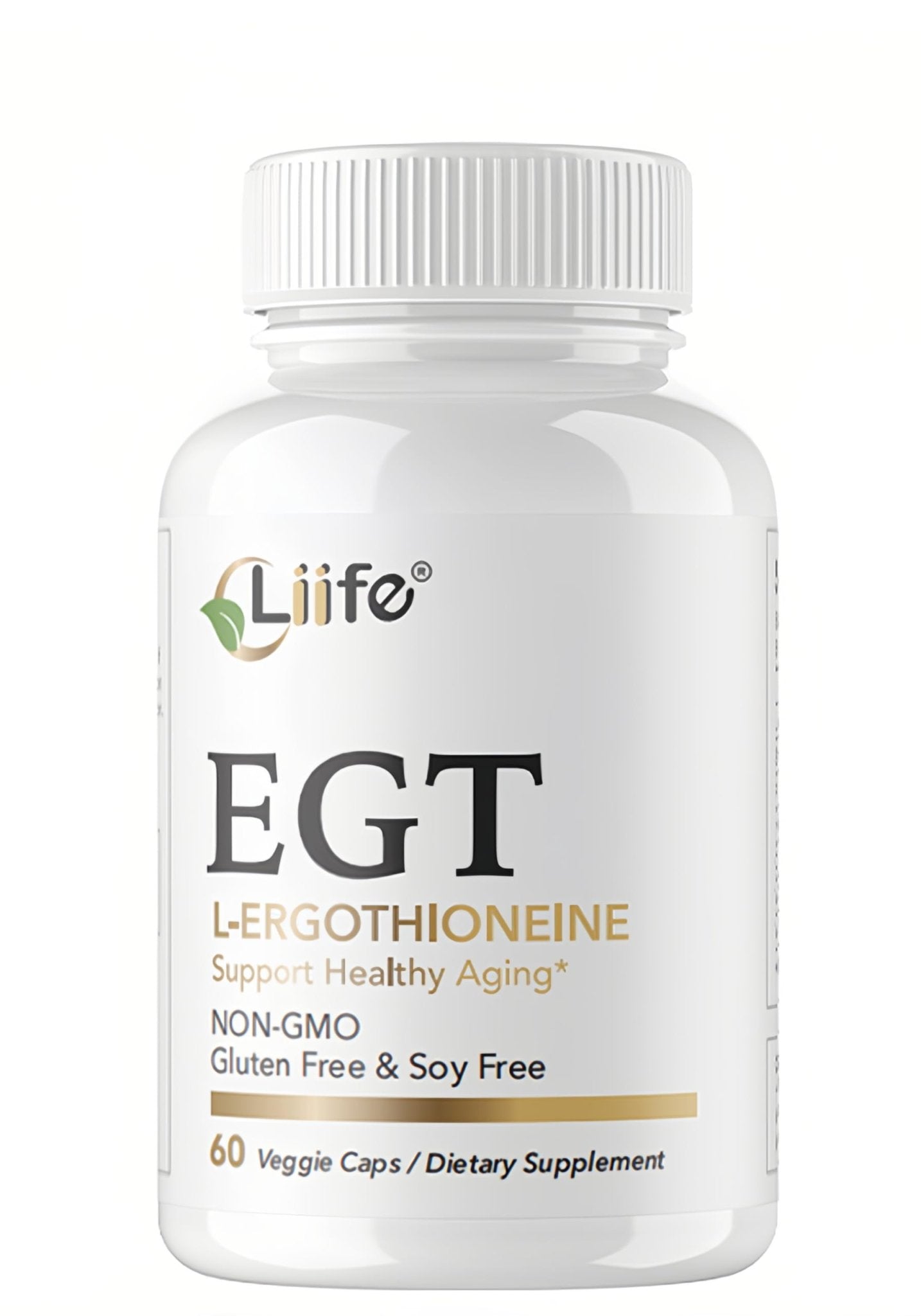 LIIFE L-Ergothioneine Supplement (EGT) 30mg,Compound Antioxidant Supplement (May Support Longevity and Healthy Aging) Promotes Skin Health，60 Capsules，Non-GMO, Gluten Free, Vegan Safe - dailyvitalstore