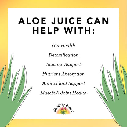 Lily of the Desert Organic Aloe Vera Juice – Inner Fillet, 16 fl oz - dailyvitalstore
