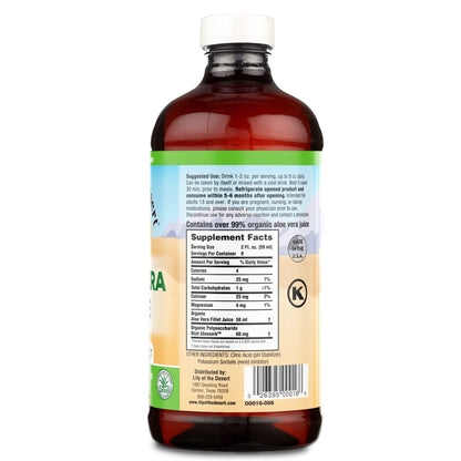 Lily of the Desert Organic Aloe Vera Juice – Inner Fillet, 16 fl oz - dailyvitalstore