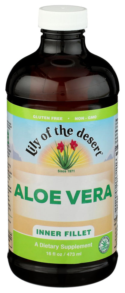 Lily of the Desert Organic Aloe Vera Juice – Inner Fillet, 16 fl oz - dailyvitalstore