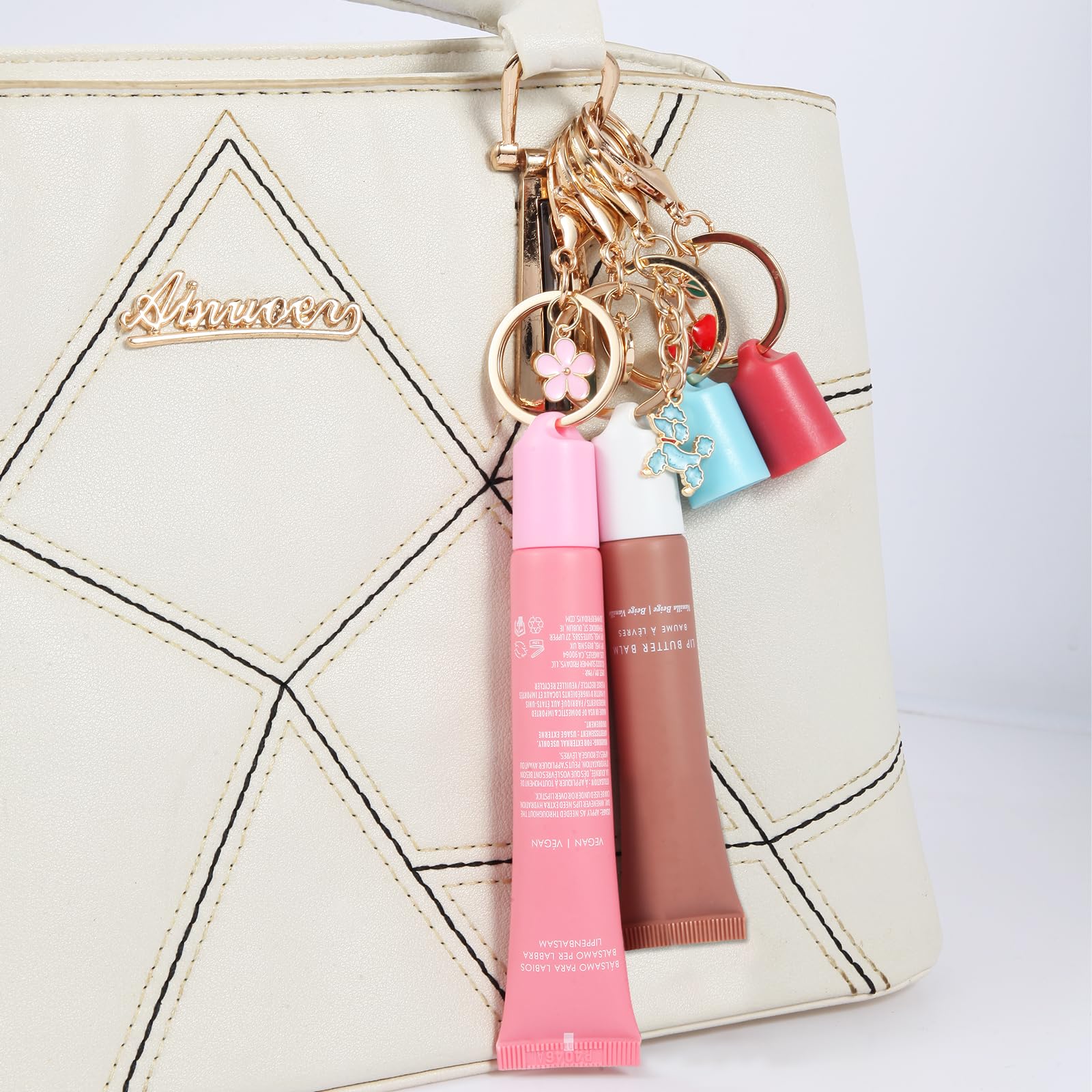 Limpskys keychain cap for Summer Fridays 0.5 Oz Lip Balm,lip gloss cap keychain（No Lip Balm） - dailyvitalstore
