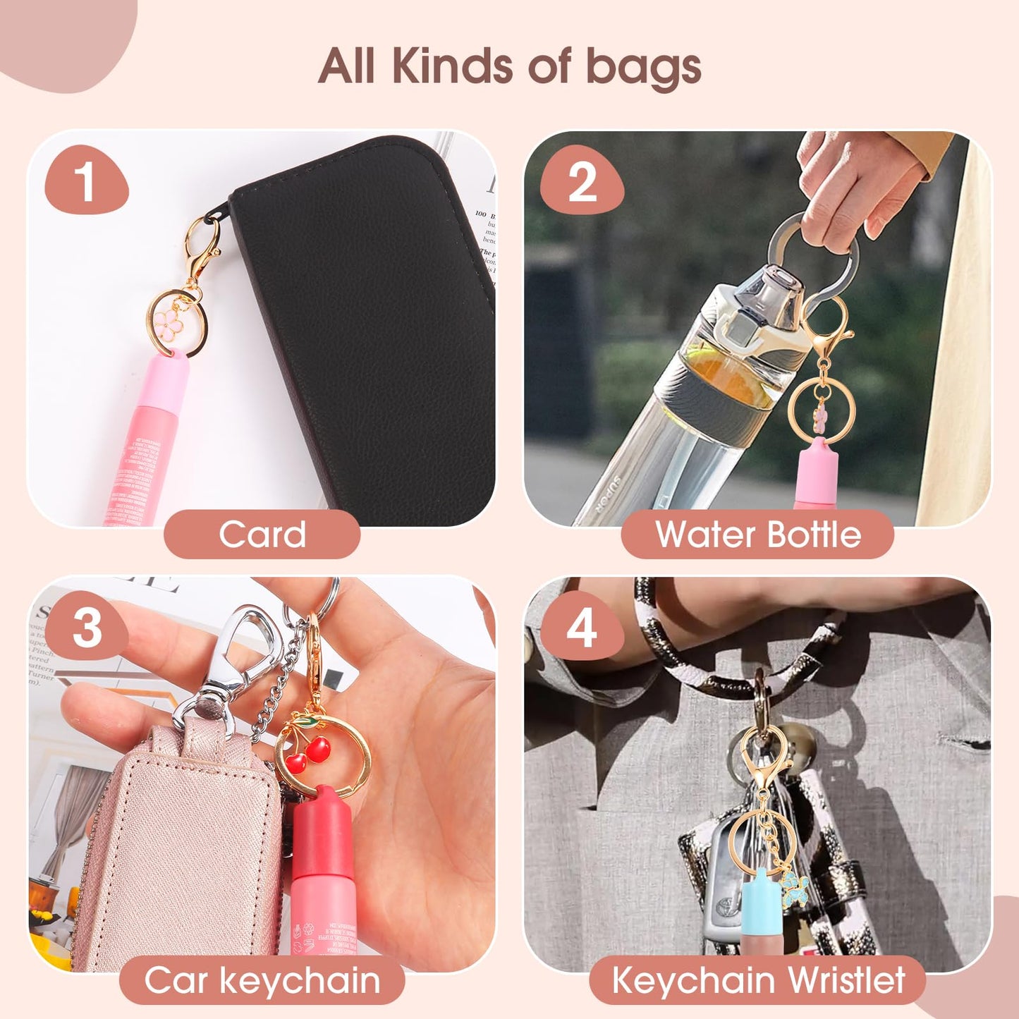 Limpskys keychain cap for Summer Fridays 0.5 Oz Lip Balm,lip gloss cap keychain（No Lip Balm） - dailyvitalstore