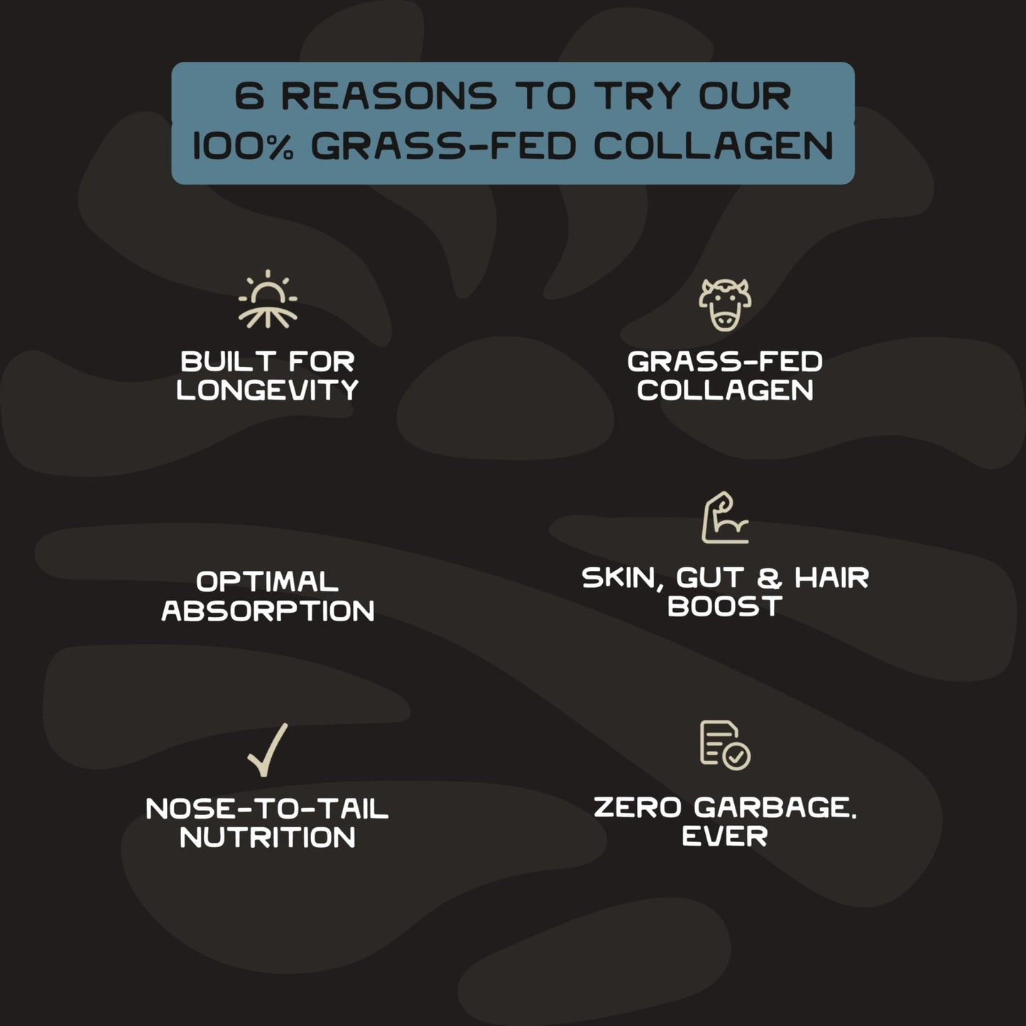Lineage Provisions 100% Grass Fed Collagen Powder UNFLAVORED – Hydrolyzed Bovine Collagen Peptides with Trachea, Scapula, Eggshell Membrane – Collagen Protein Powder with Vitamin C – 30 Servings - dailyvitalstore