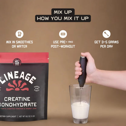 Lineage Provisions Micronized Creatine Monohydrate with Sea Salt - Micronized Creatine Powder for Training & Performance - dailyvitalstore