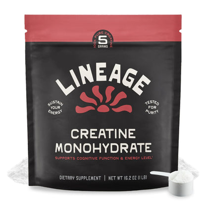 Lineage Provisions Micronized Creatine Monohydrate with Sea Salt - Micronized Creatine Powder for Training & Performance - dailyvitalstore