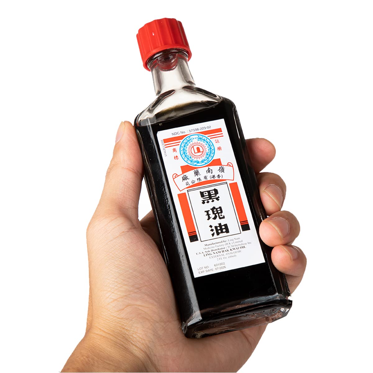 Ling Nam HAK Kwai Oil, Simple Backache Strains Bruises Sprain External analgesic, Relief Pains of Muscles and Joint, Authentic US Import 60ML (1) - dailyvitalstore