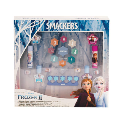 Lip Smacker Disney Frozen II Color Makeup Set For Girls, Shimmer Cream, Lip Gloss, Lip Balm, Nail Polish - dailyvitalstore