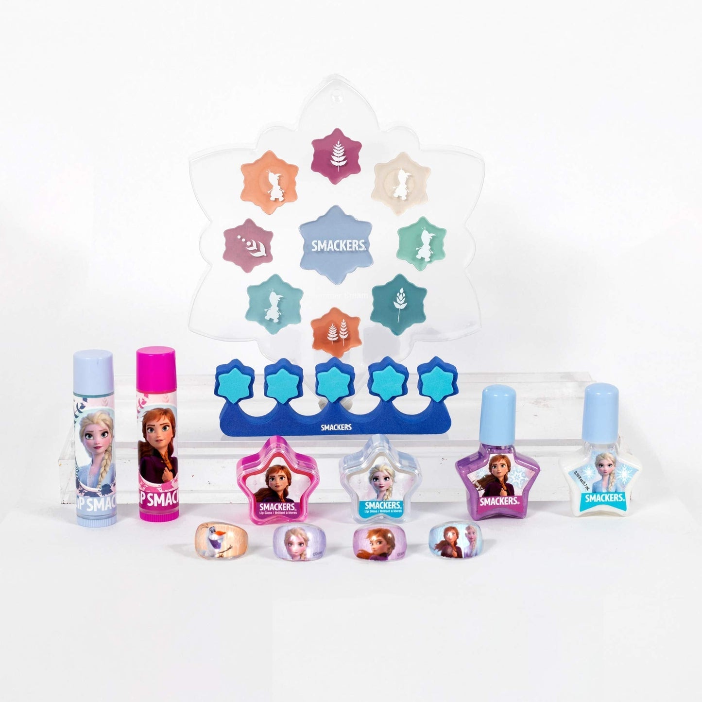 Lip Smacker Disney Frozen II Color Makeup Set For Girls, Shimmer Cream, Lip Gloss, Lip Balm, Nail Polish - dailyvitalstore
