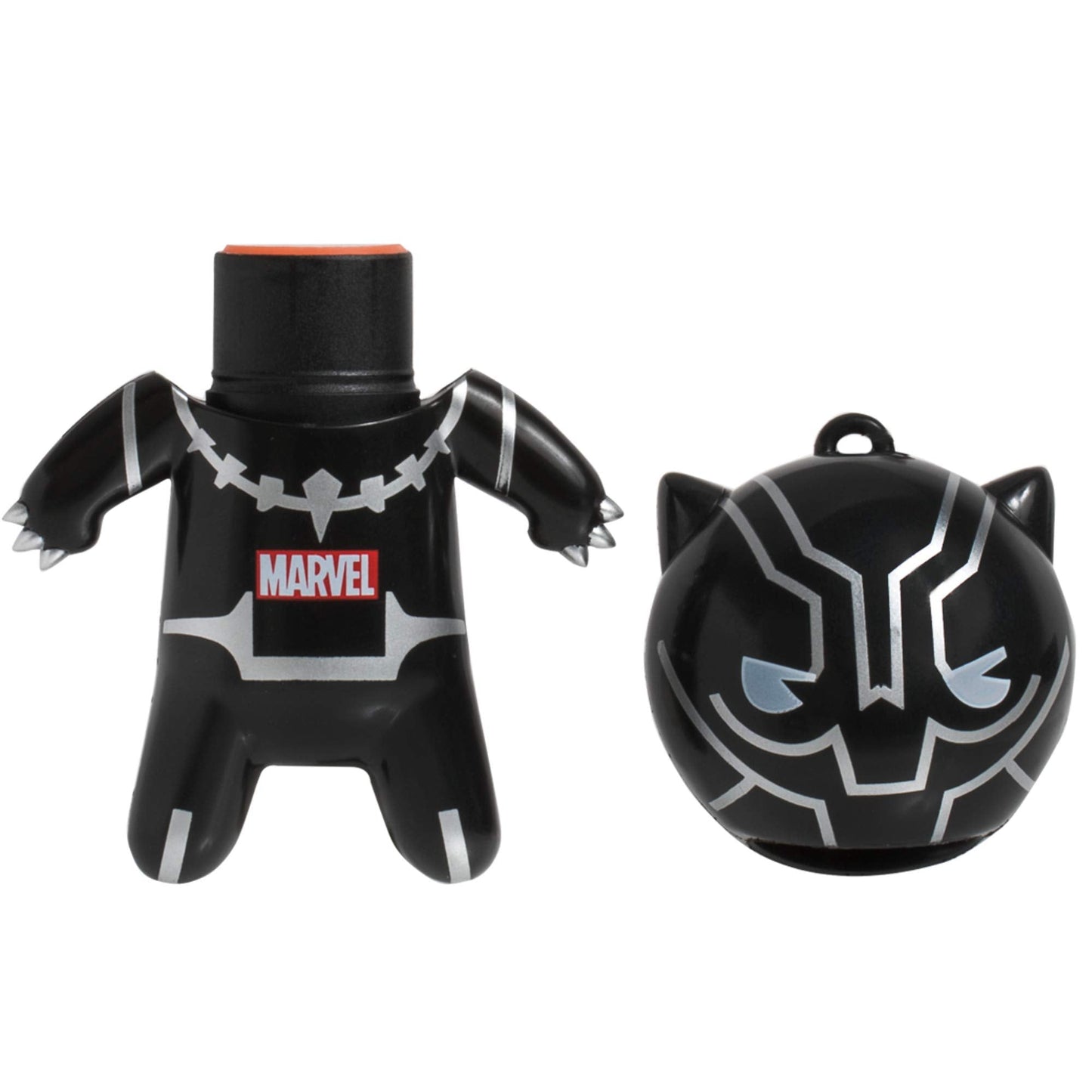 Lip Smacker Marvel Lip Balm Keychain, Clear & Glossy, Fun & Giftable, Cruelty Free - Black Panther - dailyvitalstore