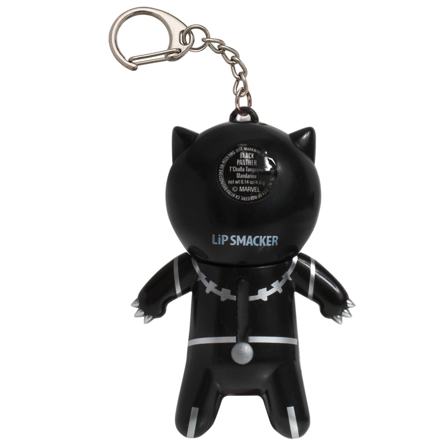 Lip Smacker Marvel Lip Balm Keychain, Clear & Glossy, Fun & Giftable, Cruelty Free - Black Panther - dailyvitalstore