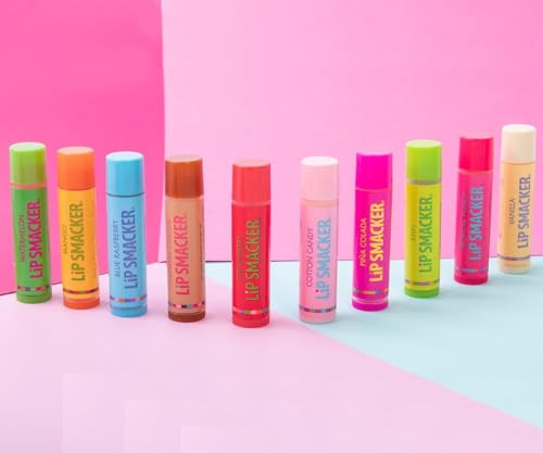 Lip Smacker Original & Best Holiday Flavored Lip Balm Party Pack, Oatmeal Cookie, Vanilla, Mango, Watermelon, Tropical Punch, Cotton Candy, Kiwi, Strawberry, Clear - dailyvitalstore