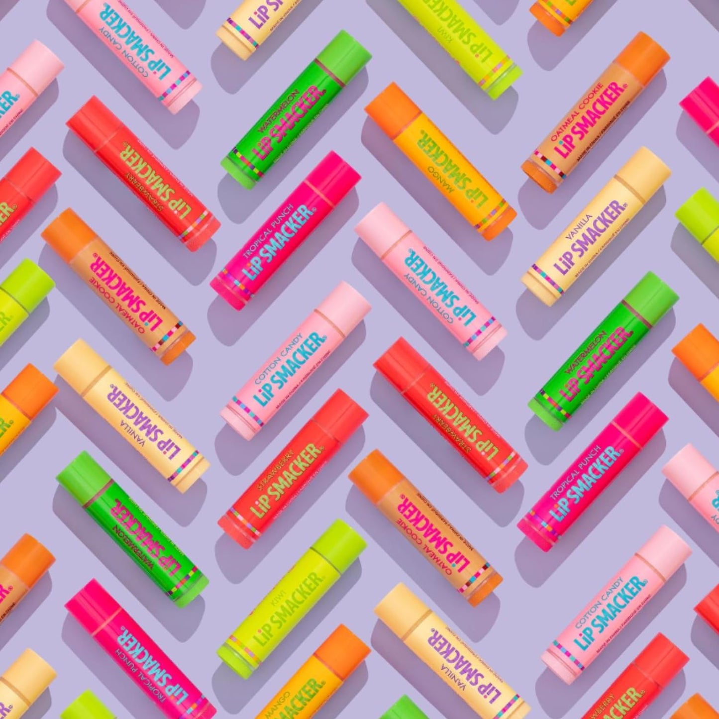 Lip Smacker Original & Best Holiday Flavored Lip Balm Party Pack, Oatmeal Cookie, Vanilla, Mango, Watermelon, Tropical Punch, Cotton Candy, Kiwi, Strawberry, Clear - dailyvitalstore
