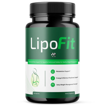 Lipo Fit Capsules, Official Lipo Fit Pills with All Natural Ingredients, Advanced Overall Health and Wellness Vitamin Supplement Formula for Maximum Strength Multivitamin Support (60 Capsules) - dailyvitalstore
