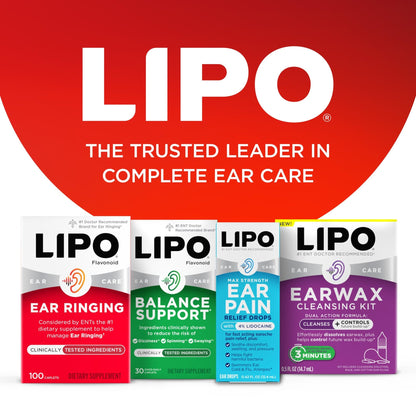 Lipo Flavonoid Ear Ringing - Doctor-Recommended for Ringing Ears – Clinically Proven Lemon Bioflavonoid Complex with Vitamins C, B1, B2, B6, B12, - dailyvitalstore