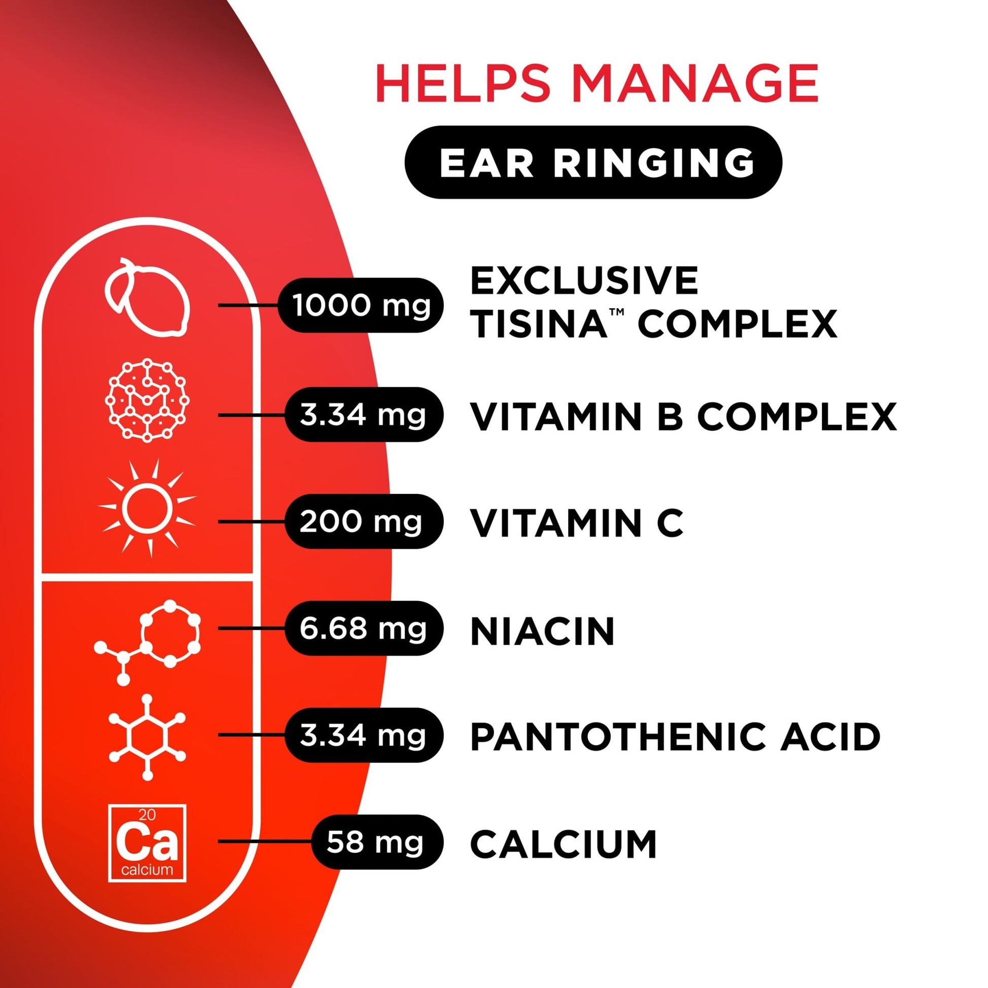 Lipo Flavonoid Ear Ringing - Doctor-Recommended for Ringing Ears – Clinically Proven Lemon Bioflavonoid Complex with Vitamins C, B1, B2, B6, B12, - dailyvitalstore