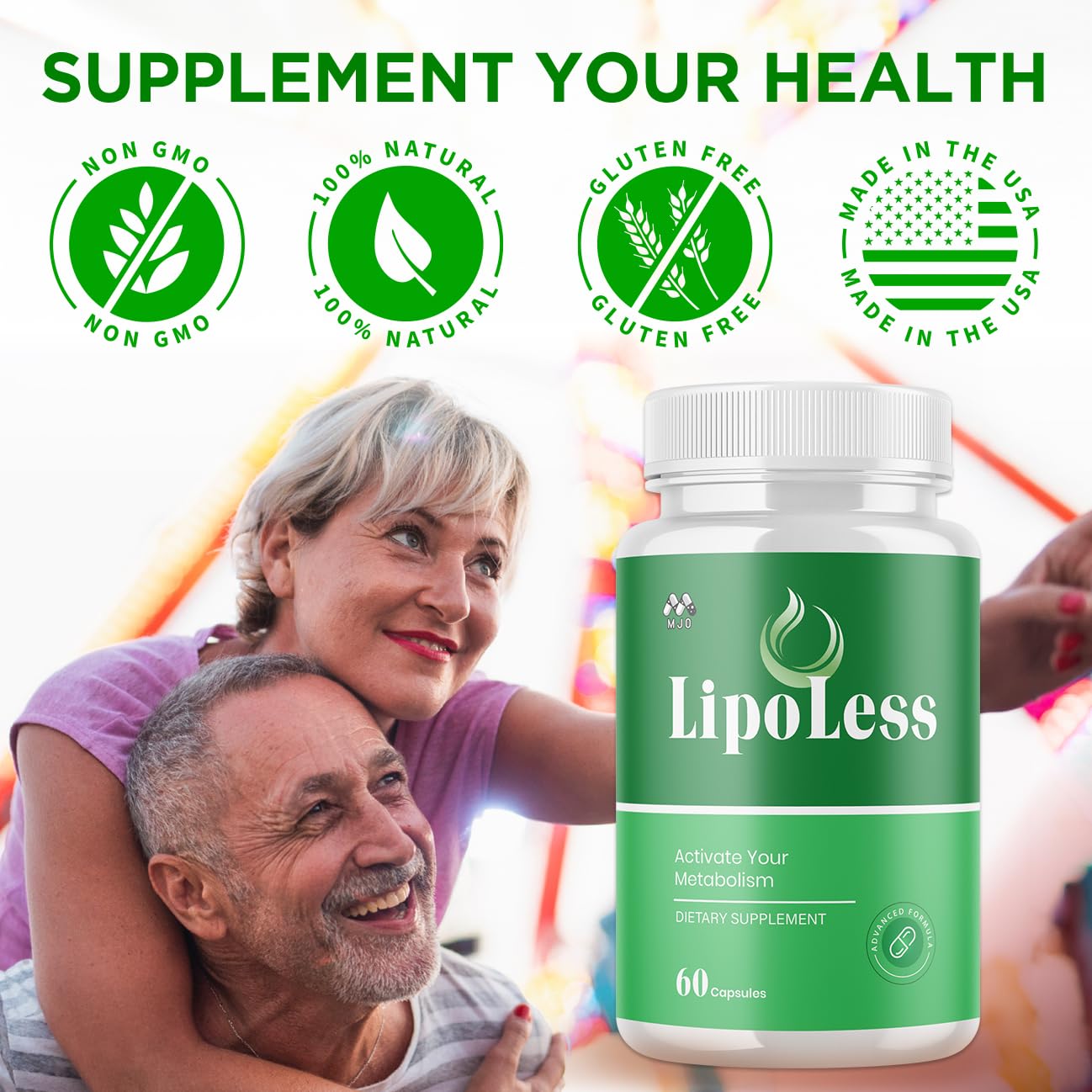 LipoLess Capsules, Official Lipo Less Supplement Pills with All Natural Ingredients, Advanced Formula for Optimal Health & Wellness Support with Premium Vitamins for Active Women & Men (60 Capsules) - dailyvitalstore