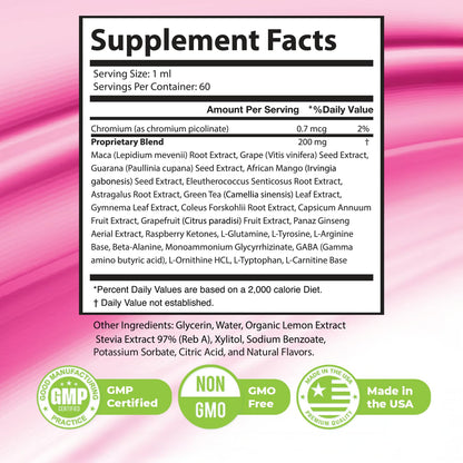 LipoRise Drops – Natural Liquid Supplement with 100% Plant-Based Ingredients, maca root, grape seed & citrus extracts | Non-GMO | GMP Certified | Made in USA | 60 mL, 60 Servings, 1 Month Supply - dailyvitalstore