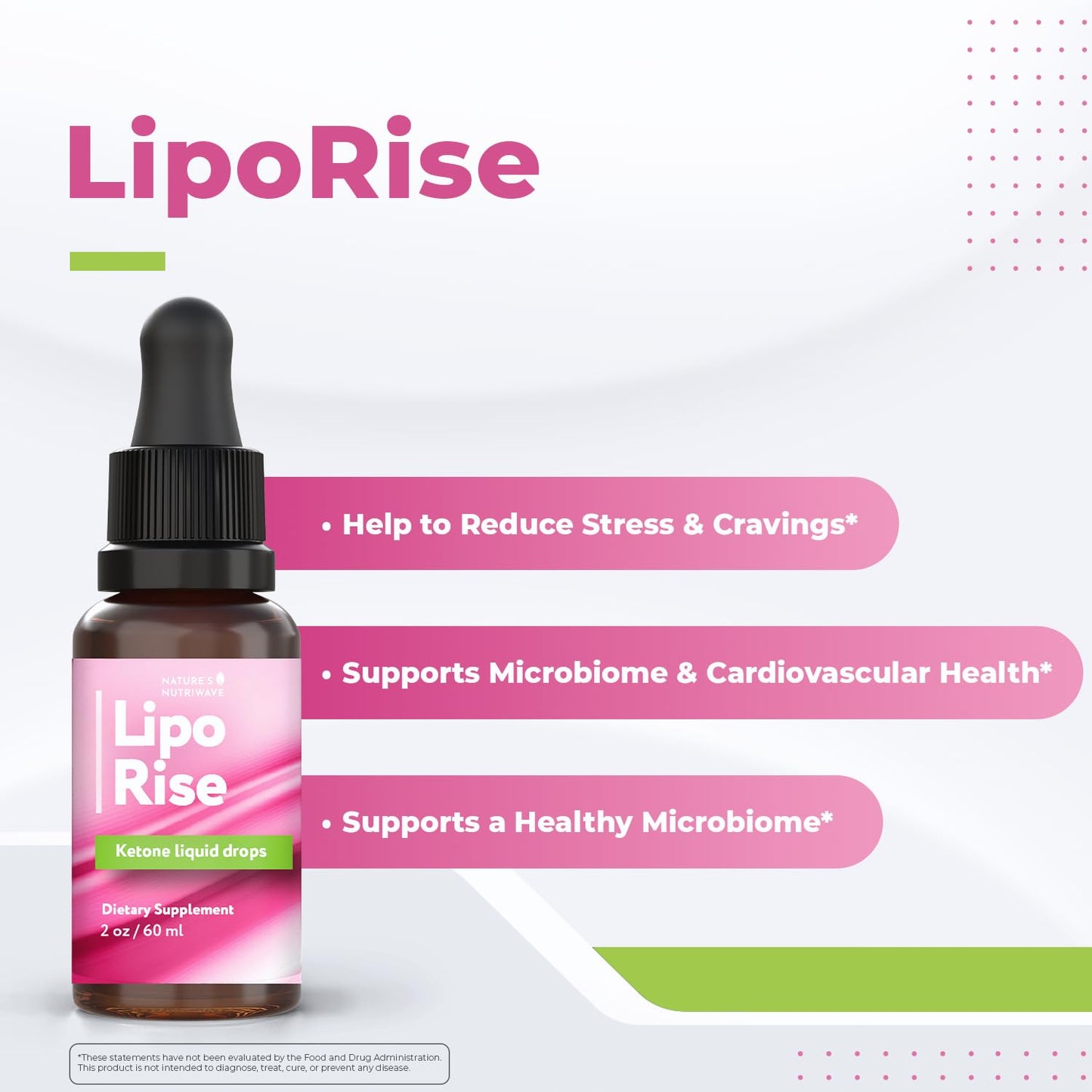 LipoRise Drops – Natural Liquid Supplement with 100% Plant-Based Ingredients, maca root, grape seed & citrus extracts | Non-GMO | GMP Certified | Made in USA | 60 mL, 60 Servings, 1 Month Supply - dailyvitalstore