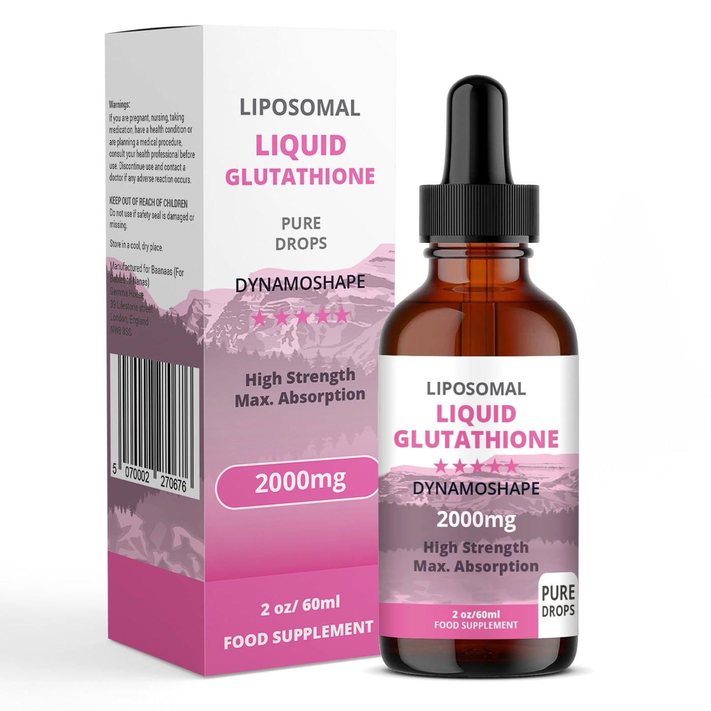 Liposomal Glutathione 2000mg with Vitamin C, Oral Glutathione Liquid, Antioxidant Supplement for Detox, Superior Absorption, Higher Dosage (Pack of 1) - dailyvitalstore
