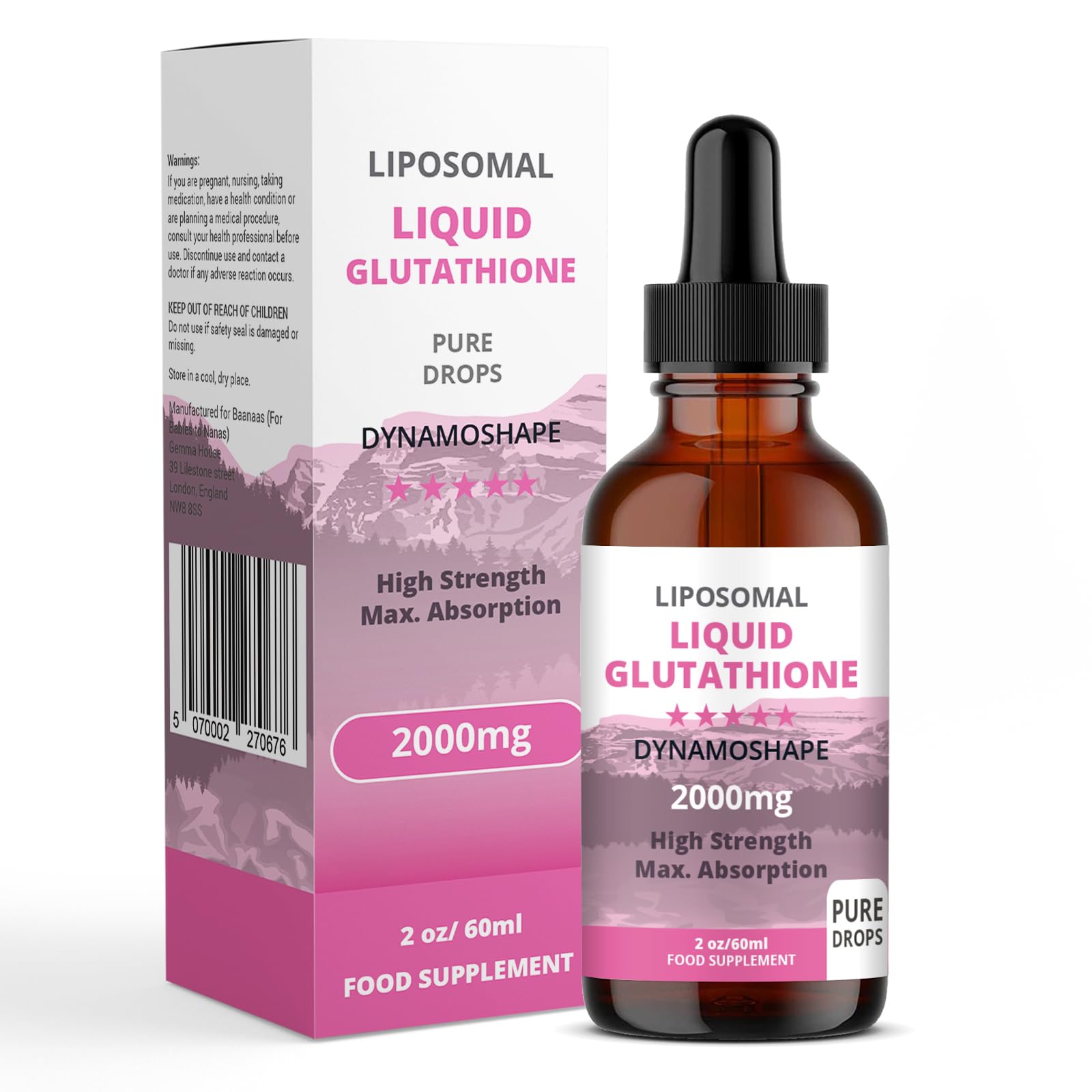 Liposomal Glutathione 2000mg with Vitamin C, Oral Glutathione Liquid, Antioxidant Supplement for Detox, Superior Absorption, Higher Dosage (Pack of 1) - dailyvitalstore