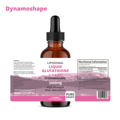 Liposomal Glutathione 2000mg with Vitamin C, Oral Glutathione Liquid, Antioxidant Supplement for Detox, Superior Absorption, Higher Dosage (Pack of 1) - dailyvitalstore