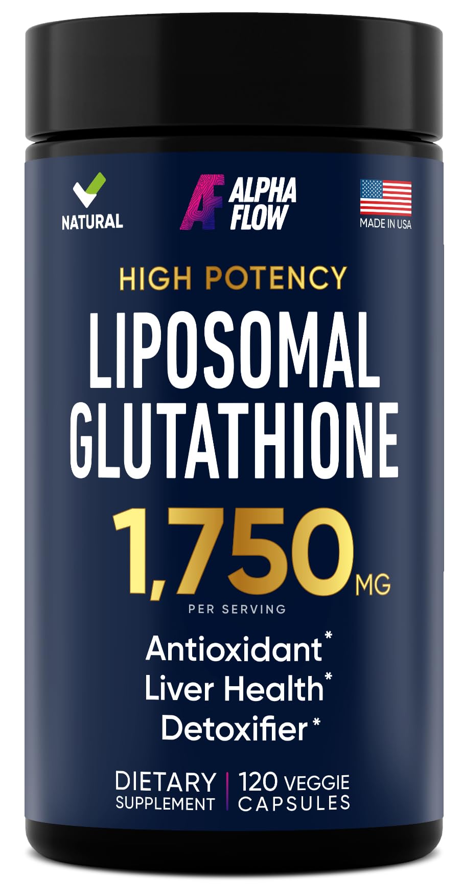 Liposomal Glutathione Supplement 1000MG + 750MG- Glutathione Liposomal with VIT C + Phospholipid Antioxidant Complex - Liver Detox and Immune Support Supplement - dailyvitalstore