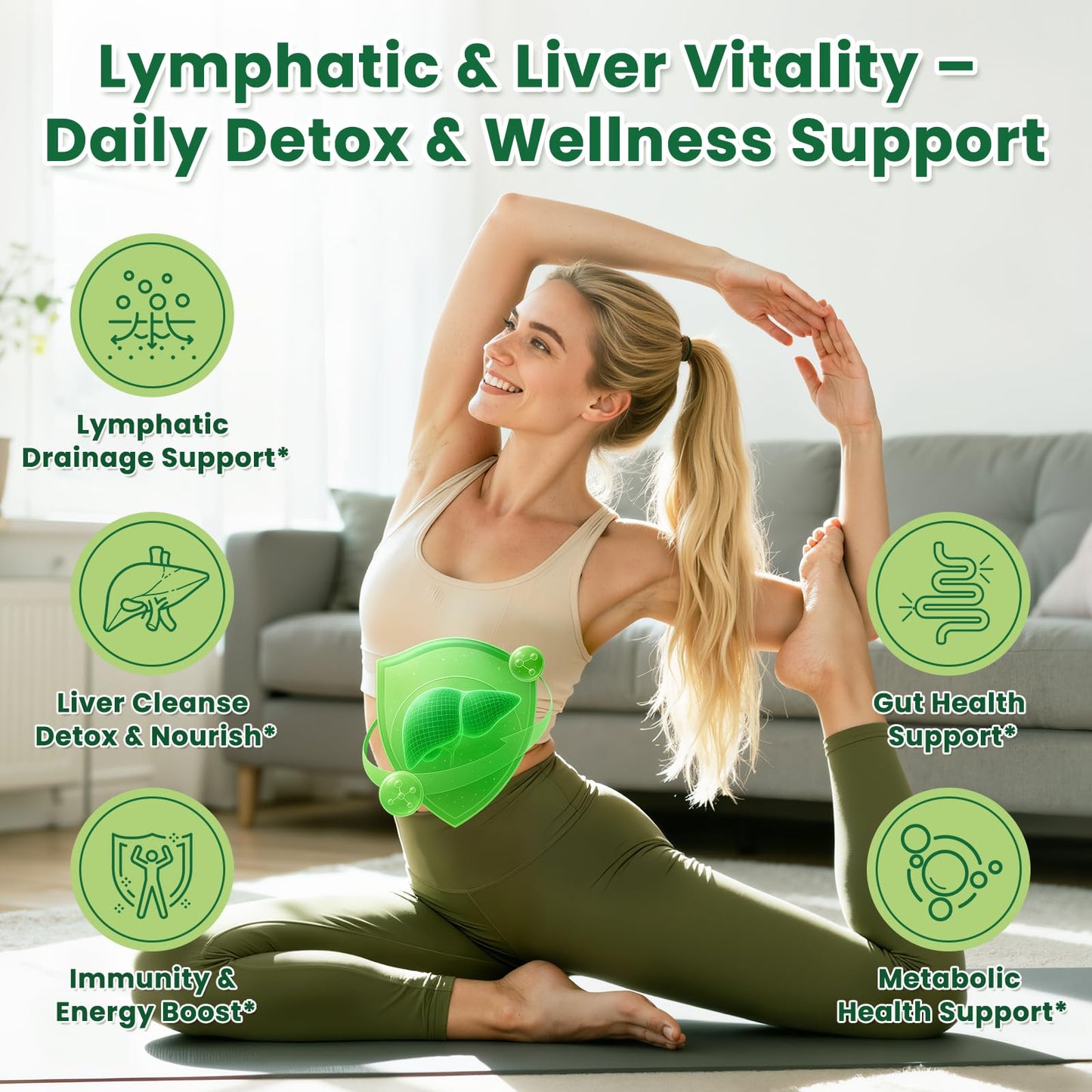 Liposomal Lymphatic Drainage Drops - Lymphatic Drainage Supplements with Milk Thistle, Burdock Root for Women & Men | Supports Liver Cleanse, Detox & Repair | Lymph - Liver Cleanse Health | 2 Fl Oz - dailyvitalstore