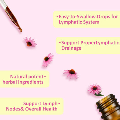 Liposomal Lymphatic Drainage Drops, Lymphatic Support with Echinacea, Dandelion, Turmeric, Burdock, Elderberry, and Calendula, Lymph System Support & Immune Health - dailyvitalstore