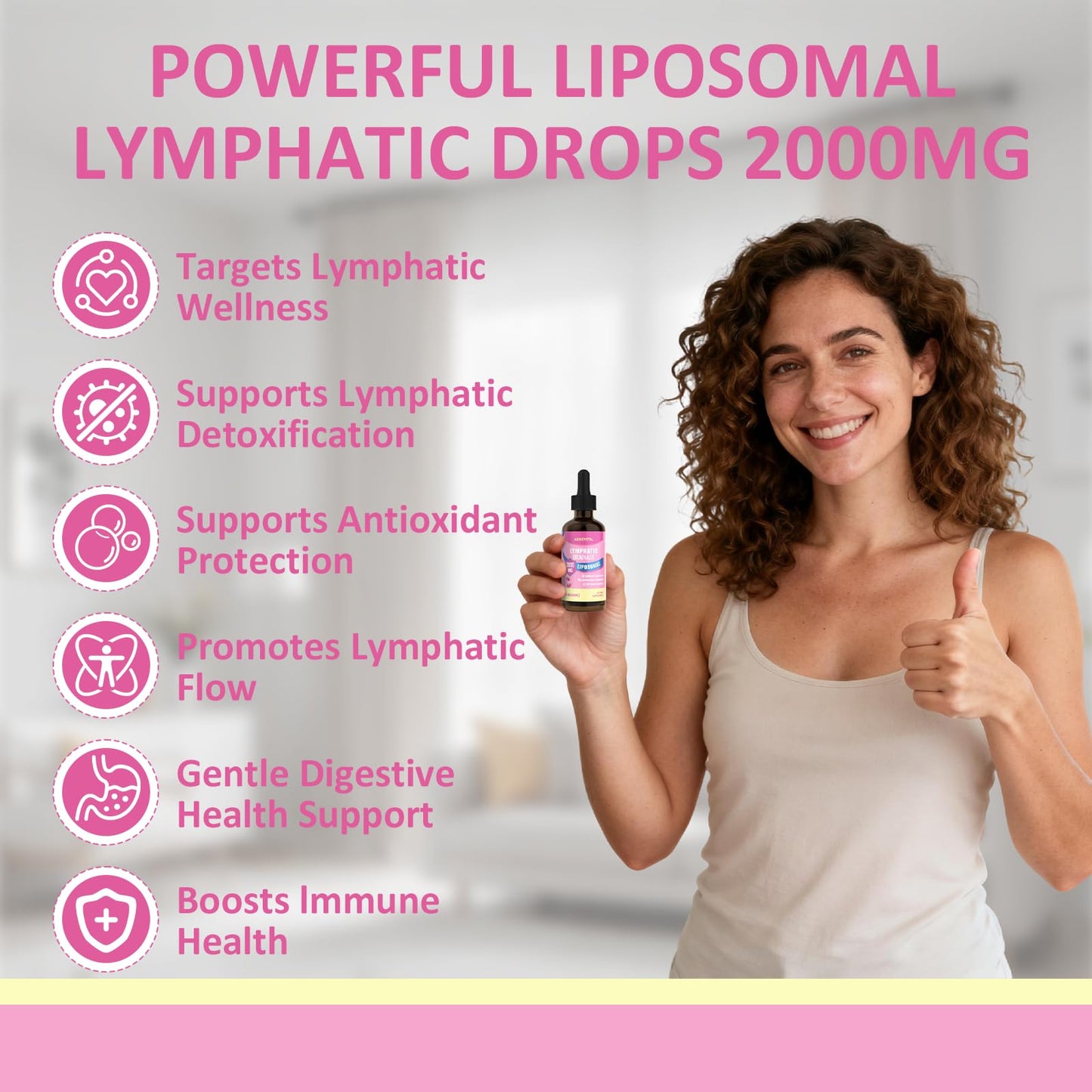 Liposomal Lymphatic Drainage Drops, Lymphatic Support with Echinacea, Dandelion, Turmeric, Burdock, Elderberry, and Calendula, Lymph System Support & Immune Health - dailyvitalstore