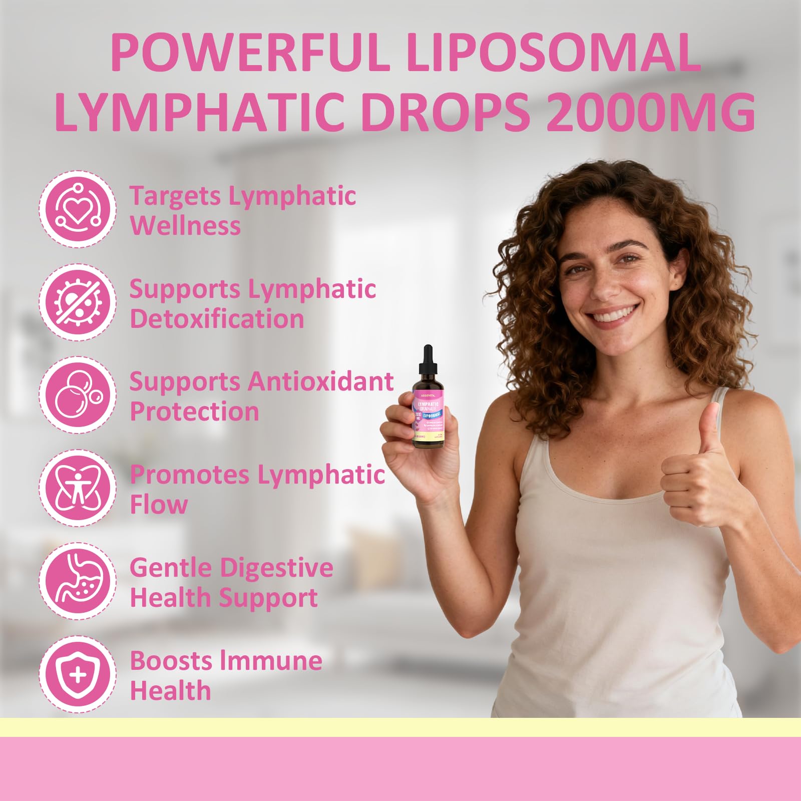 Liposomal Lymphatic Drainage Drops, Lymphatic Support with Echinacea, Dandelion, Turmeric, Burdock, Elderberry, and Calendula, Lymph System Support & Immune Health - dailyvitalstore